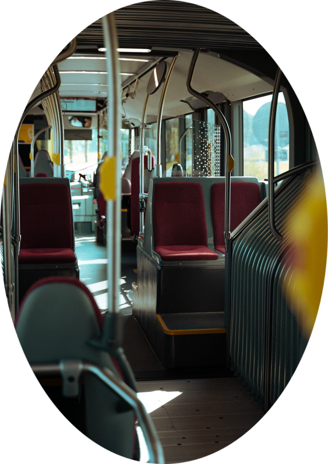 Ilustračný obrázok autobusu ako symbol dobrej dostupnosti Devínskej Novej Vsi